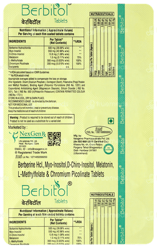Berbitol Tablet 10