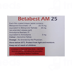 Betabest Am 25 Tablet 10 Betabest Am 25 Tablet 10