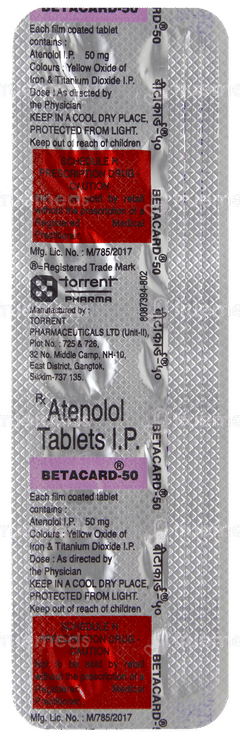 Betacard 50 Tablet 14 Betacard 50 Tablet 14