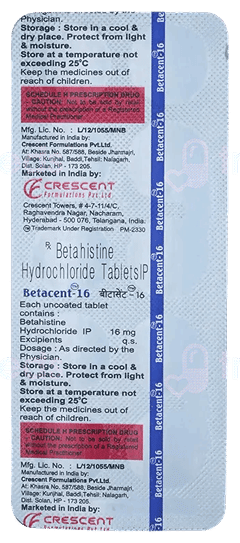 Betacent 16 Mg Tablet 10