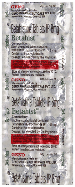 Betahist Tablet 10