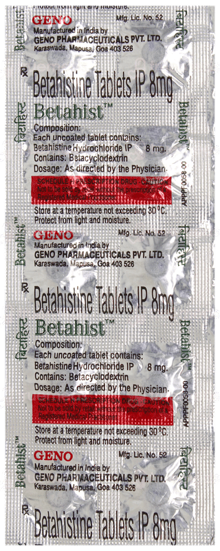 Betahist Tablet 10