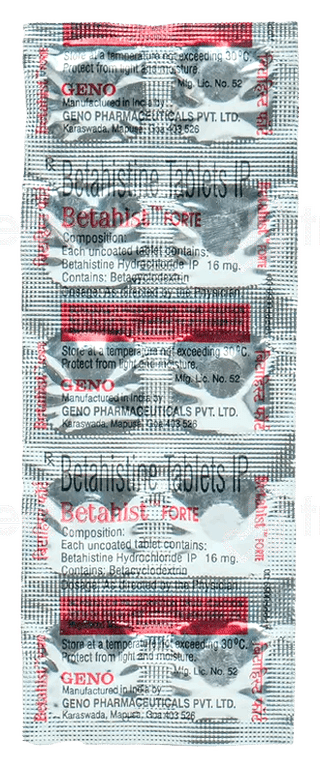 Betahist Forte Tablet 10