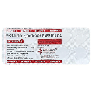 Betaspin 8 Mg Tablet 10