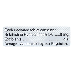 Betaspin 8 Mg Tablet 10 Betaspin 8 Mg Tablet 10