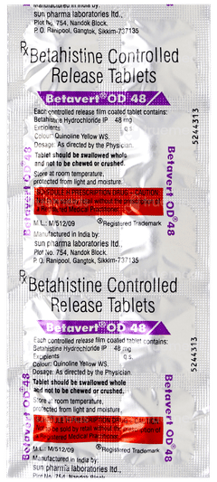 Betavert Od 48 Tablet 10