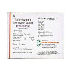 Beworm Plus Chewable Tablet 1 Beworm Plus Chewable Tablet 1