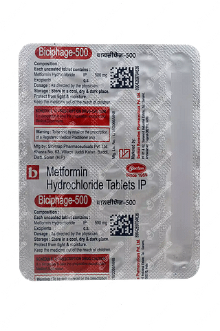 Biciphage 500 MG Tablet 20