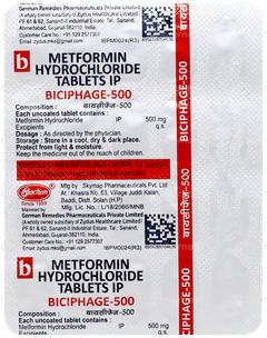 Biciphage 500 Tablet 20 Biciphage 500 Tablet 20