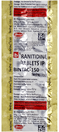 Bintac 150 Mg Tablet 10 Bintac 150 Mg Tablet 10