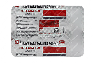 Biocetam 800 MG Tablet 10