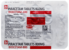Biocetam 800 Tablet 10 Biocetam 800 Tablet 10