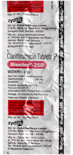 Bioclar 250 Tablet 10