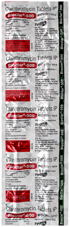 Bioclar 500 Tablet 10