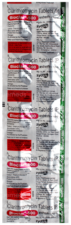 Bioclar 500 Tablet 10