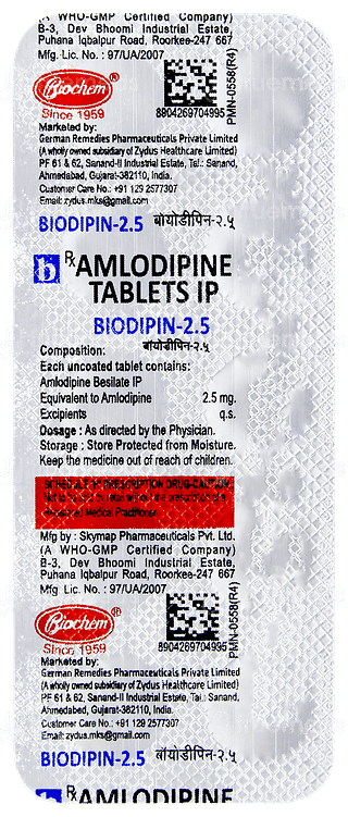 Biodipin 2.5 Tablet 10