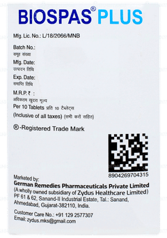 Biospas Plus Tablet 10