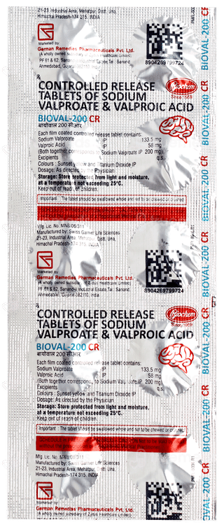 Bioval 200 Cr Tablet 10