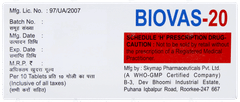 Biovas 20 Tablet 10