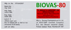 Biovas 80 Tablet 10 Biovas 80 Tablet 10