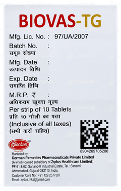Biovas Tg Tablet 10 Biovas Tg Tablet 10