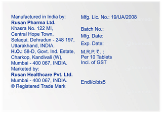 Bisocar 5 Tablet 10