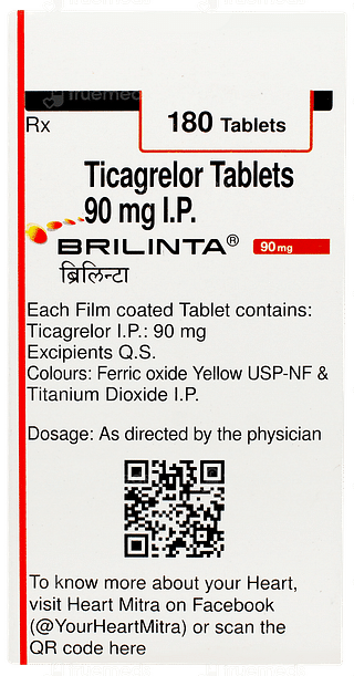 Brilinta 90mg Tablet 180