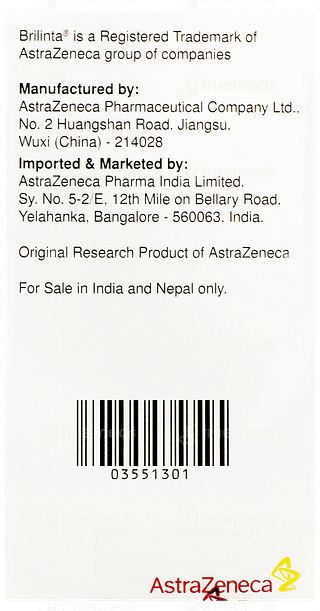 Brilinta 90mg Tablet 180