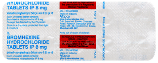 Bromhexine 8mg Tablet 10