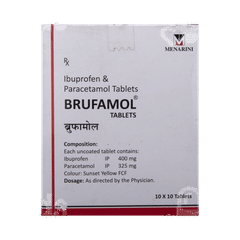 Brufamol 400/325 MG Tablet 10 Brufamol 400/325 MG Tablet 10