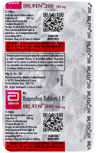 Brufen 200 Tablet 15