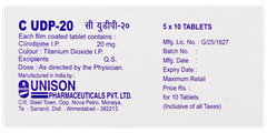 C Udp 20 Tablet 10 C Udp 20 Tablet 10