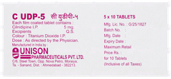 C Udp 5 Tablet 10 C Udp 5 Tablet 10