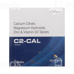 C2 Cal 1186 Mg/250iu/100mg/4mg Tablet 10