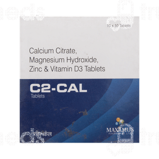 C2 Cal 1186 Mg/250iu/100mg/4mg Tablet 10