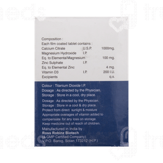 C2 Cal 1186 Mg/250iu/100mg/4mg Tablet 10