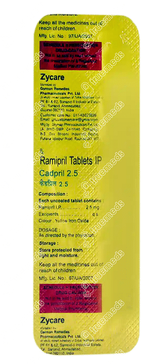 Cadpril 2.5 Tablet 10