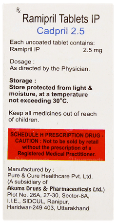 Cadpril 2.5 Tablet 10 Cadpril 2.5 Tablet 10