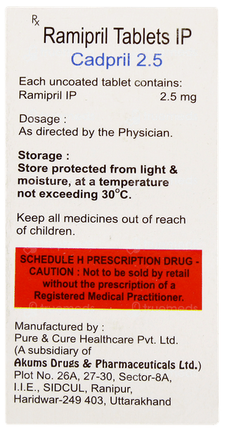 Cadpril 2.5 Tablet 10