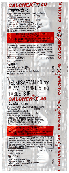 Calchek T 40 Tablet 10 Calchek T 40 Tablet 10