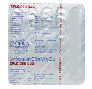 Calcigen 500 Tablet 15