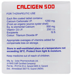 Calcigen 500 Tablet 15