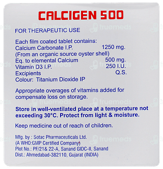 Calcigen 500 Tablet 15