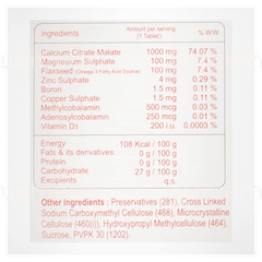 Calcious Xp Tablet 10