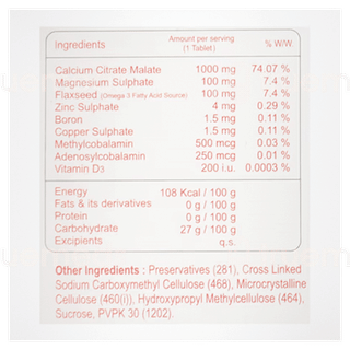 Calcious Xp Tablet 10