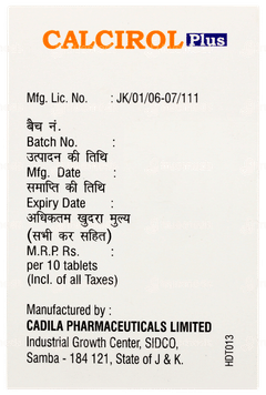 Calcirol Plus Tablet 10