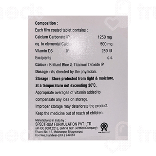 Calidex 500 Mg/250iu Tablet 15