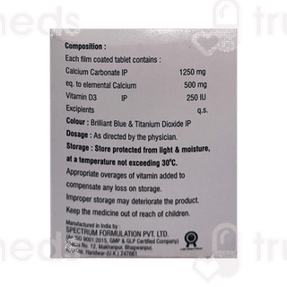 Calidex 500 Mg/250iu Tablet 15