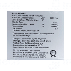 Calien 1000 Mg/1000iu Tablet 10