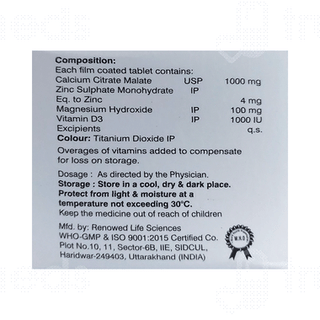 Calien 1000 Mg/1000iu Tablet 10